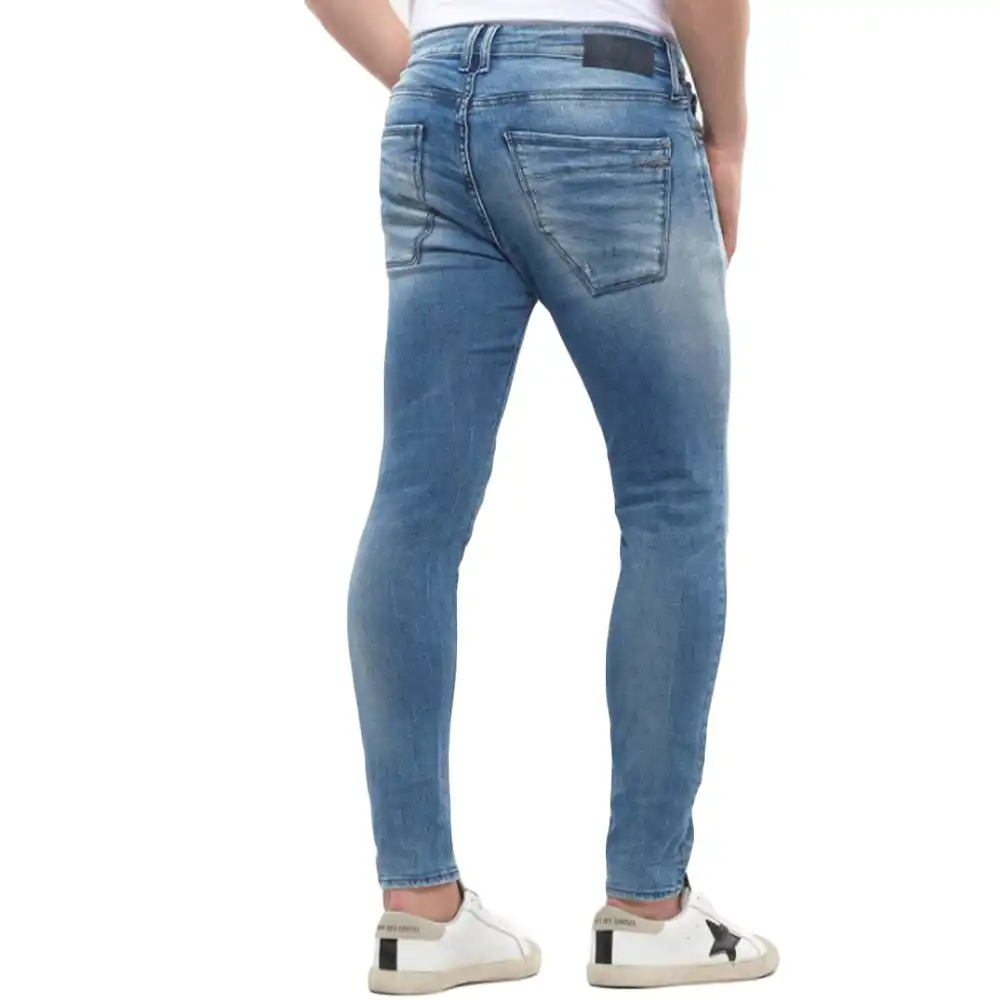 power skinny 7/8ème délavé